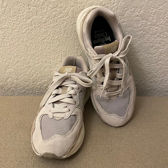 GUC Women New Balance 57/40 Beige Mocha Color Way Athletic Sneakers Shoes 7 - Picture 1 of 10